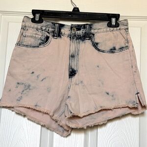 Rag&Bone light pink washed denim shorts